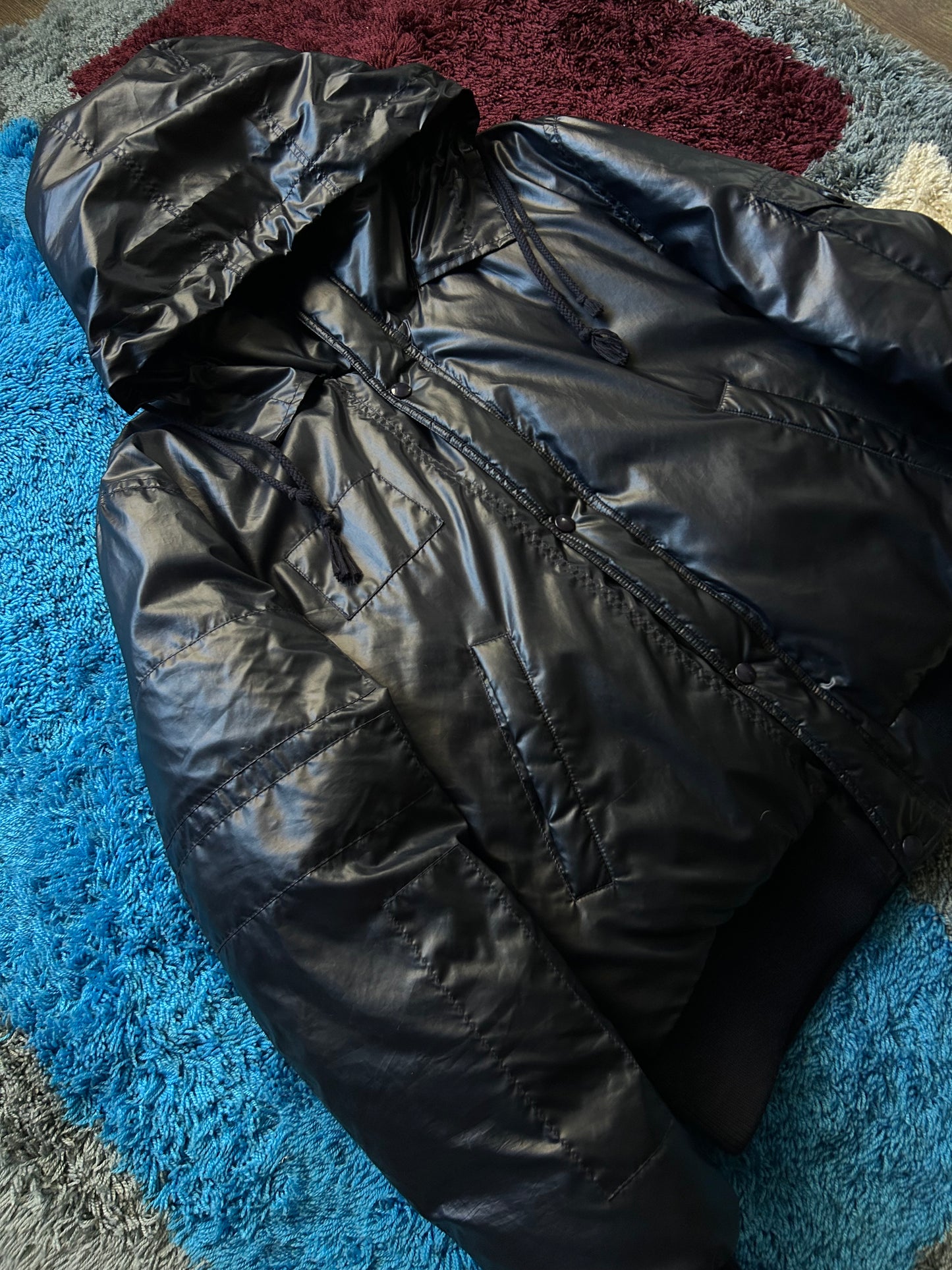 Raf Simons AW05-06 SAMPLE Waxed Puffer Bomber Jacket