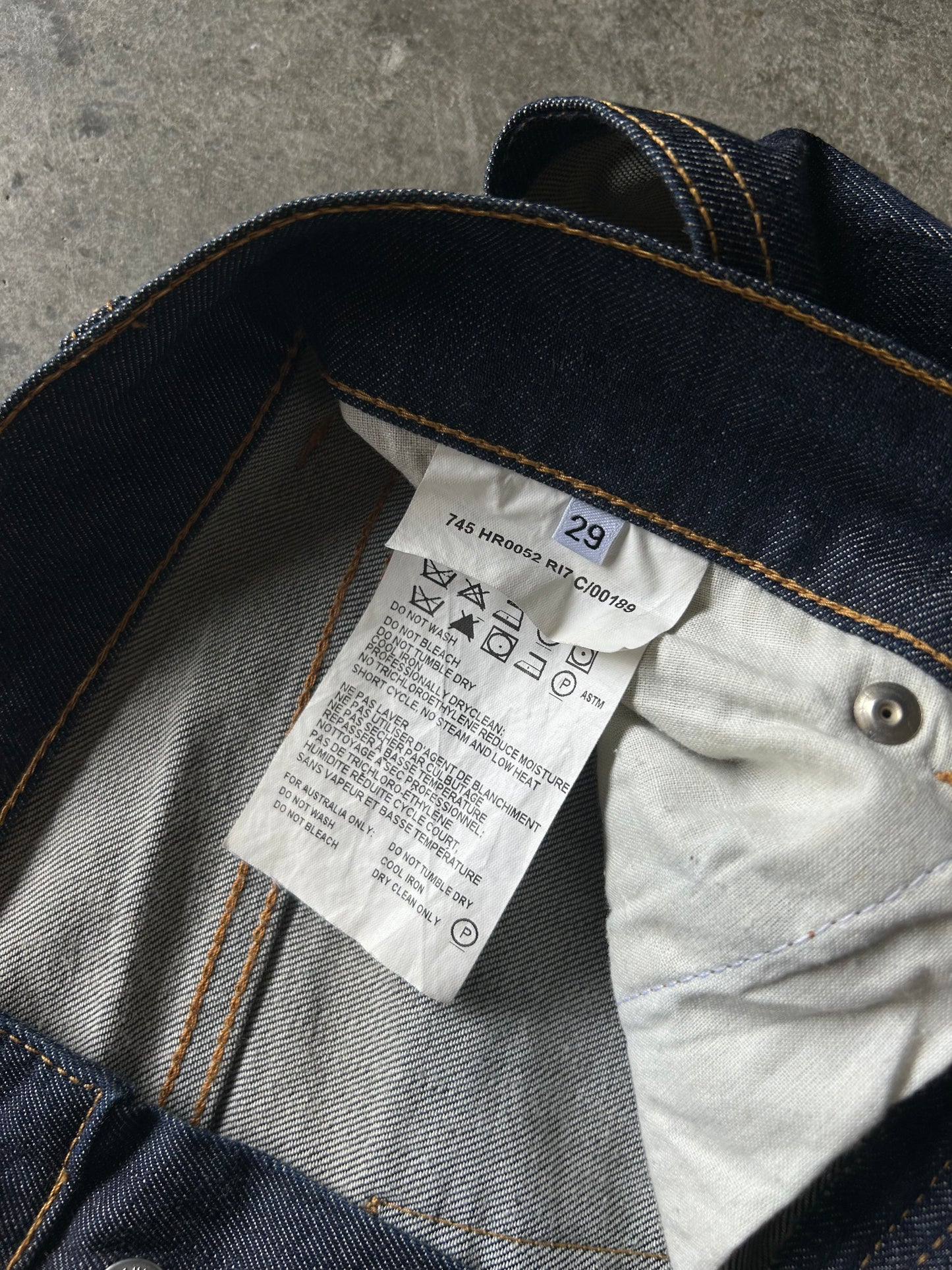 Helmut Lang AW04 3D Holster Pocket Denim