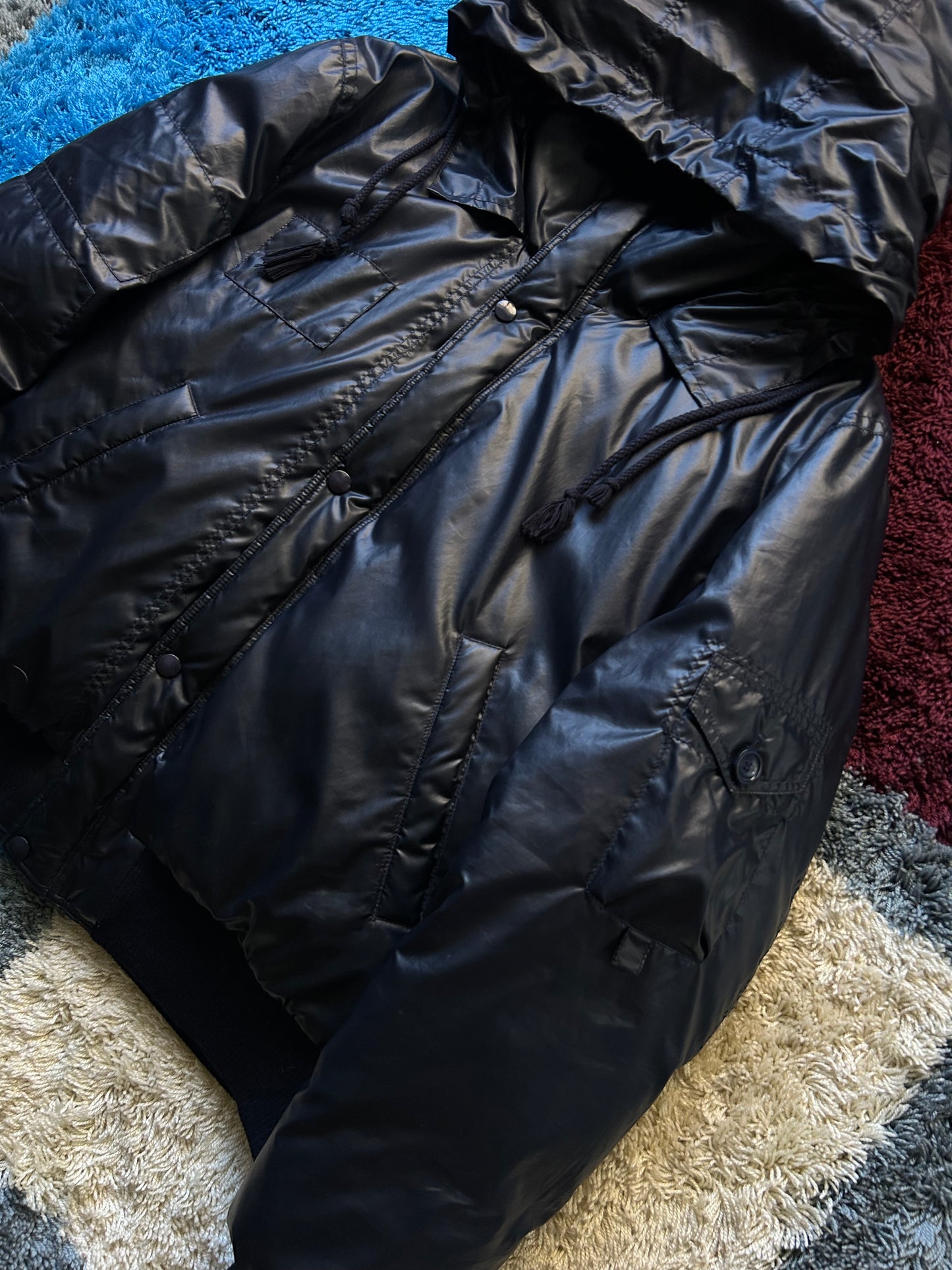 Raf Simons AW05-06 SAMPLE Waxed Puffer Bomber Jacket