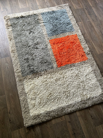 Undercover AW00 Melting Pot Case Study Rug Orange