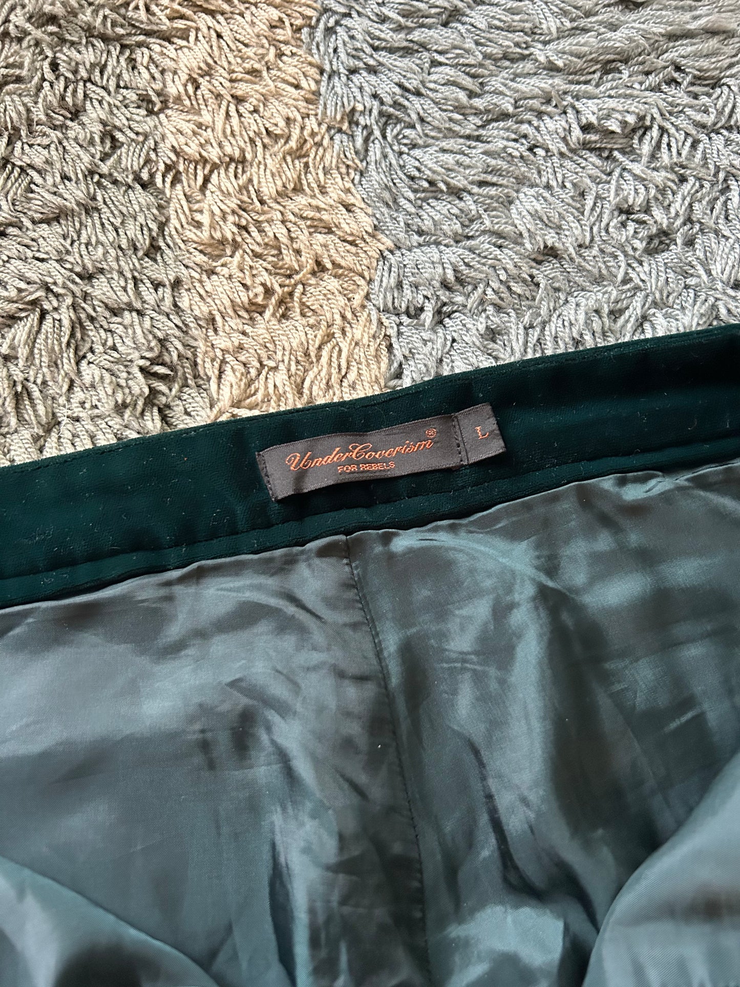 Undercover AW02 Rebelgods Velour Pants