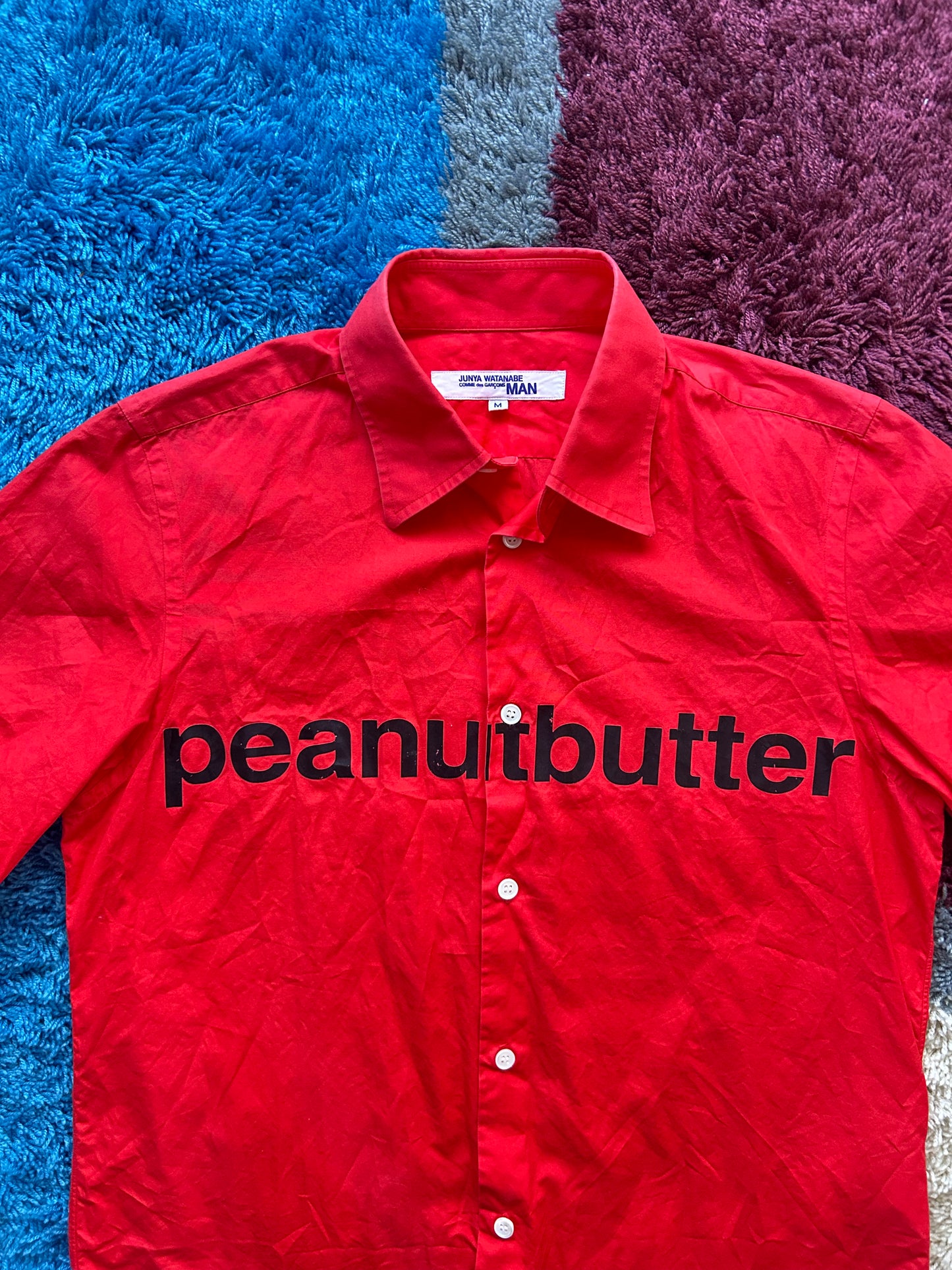 Junya Watanabe SS02 Poem Peanut Butter Button Up